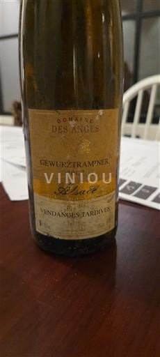 Alsace Vendanges Tardives Domaine S Anges 2007