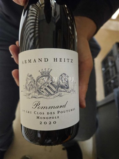 Borgoña Pommard Premier Cru Armand Heitz 1er Cru Clos des Poutures Monopole 2020