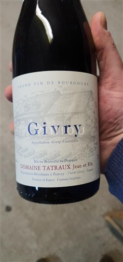 Burgundia Givry Domaine Tatraux Jean et Fils 2022