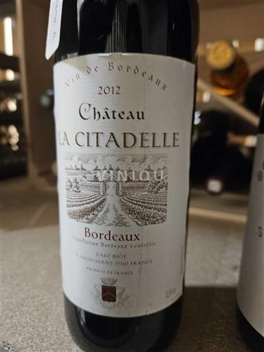 Bordeaux Château La Citadelle 2012