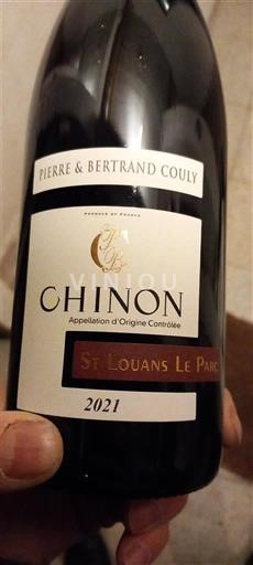 Vallée de la Loire Chinon Pierre & Bertrand Couly St Louans Le Parc 2021