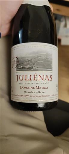 Beaujolais Juliénas Domaine Matray 2016