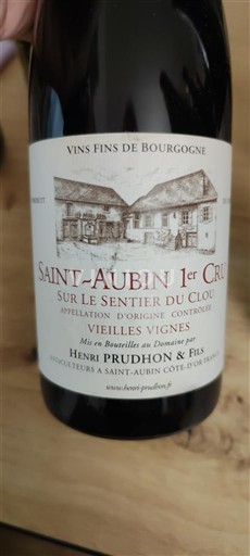 Bourgondië Niet gespecificeerd Premier Cru Henri Prudhon & Fils Sur le Sentier du Clou Vieilles Vignes 2017