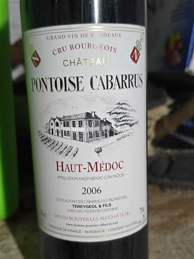 Bordeaux Haut-Médoc Cru Bourgeois Château Pontoise Cabarrus 2006
