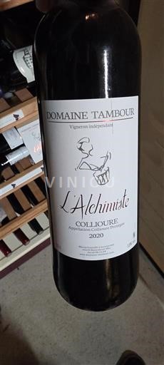 Roussillon Collioure Domaine Tambour L'Alchimiste 2020