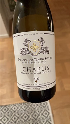 Bourgogne Chablis Domaine S Quatre Saisons 2023