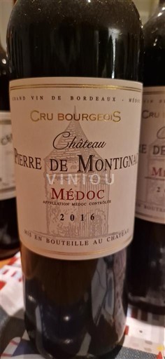 Bordeaux Médoc Cru Bourgeois Château Pierre de Montignac 2016