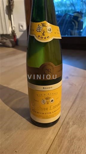 Viner Blanc sec Réserve Gustave Lorentz 2020 Frankrike Alsace Gewurztraminer AOC