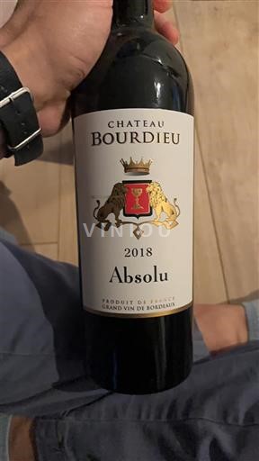 Bordeaux Blaye-Côtes-de-Bordeaux Château Bourdieu Absolu 2018