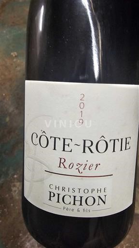 Vallée du Rhône Côte-rôtie Christophe Pichon Rozier 2019