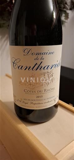 Rhône Valley Côtes-du-Rhône Domaine La Cantharide 2015