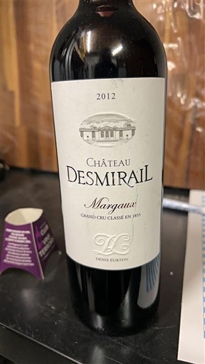 Bordeaux Margaux Grand Cru Château Smirail 2012