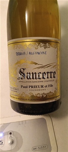 Valle del Loira Sancerre Paul Prieur et Fils Bahia / Alexandre Sin añada