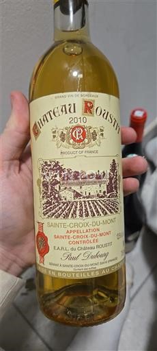 Bordeaux Sainte-Croix-Du-Mont Château Roustit 2010