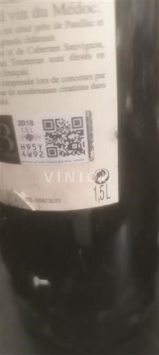 Bordeaux Médoc Château Vieux Château Certan 2018