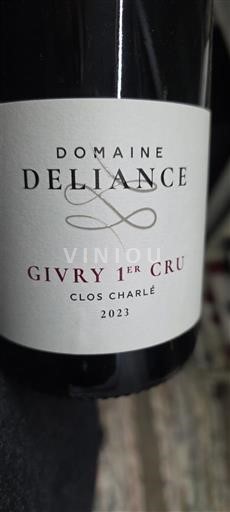 Burgundy Givry Premier Cru Domaine Liance Clos Charlé 2023