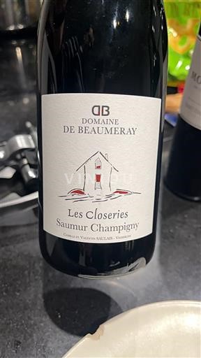 Loirevallei Saumur-champigny Domaine Beaumeray Les Closeries Niet-geïntegreerd
