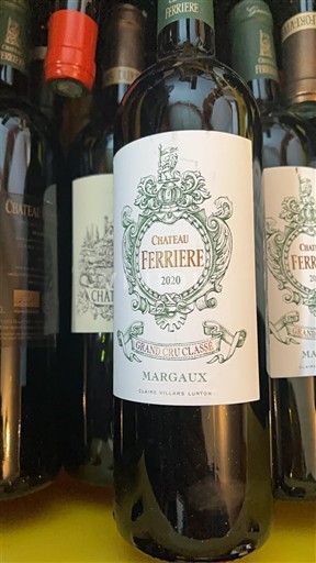Bordeaux Margaux Grand Cru Classé Château Ferrière 2020