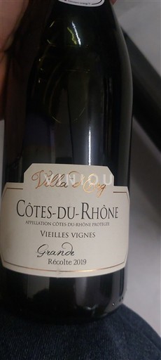 Vale do Ródano Côtes-do-Ródano Villa d'Erg Grande Récolte Vieilles Vignes 2019