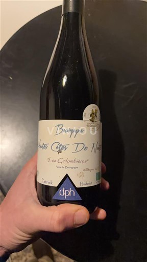 Burgundija Hautes Côtes de Nuits Dph Patrick Hudelot Les Colombières 2020