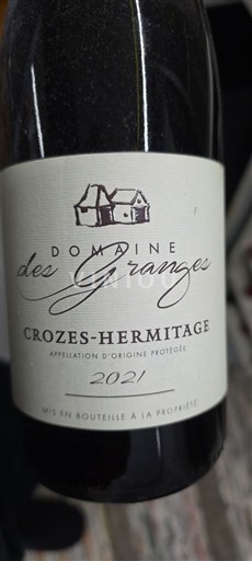 Rhône Valley Crozes-Hermitage Domaine S Granges 2021