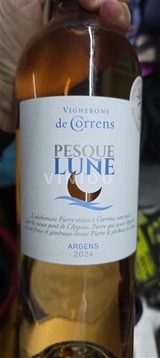 Provence, basse vallée du Rhône, Corse Argens Vignerons de Correns Pesque Lune 2024