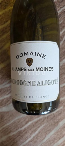 Burgundi Bourgogne Aligoté Domaine Champs aux Moines Ei vuosikertaa