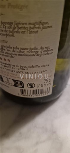 Loiren laakso Vouvray Domaine Vaugondy 2022