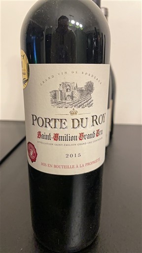 Bordeaux Saint-Émilion Grand Cru Grand Cru Porte du Roy 2015
