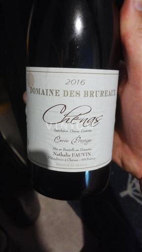 Beaujolais Chénas DOMAINE DES BRUREAUX Prestige 2016