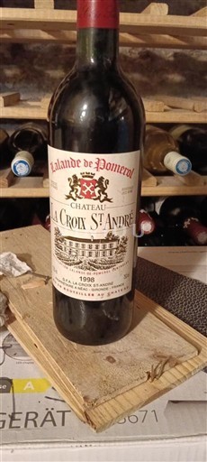 Bordeaux Lalande-de-Pomerol Château La Croix St André 1998