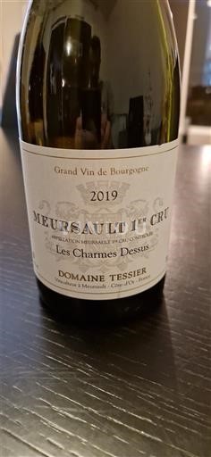 Burgundi Meursault Premier Cru Domaine Tessier Les Charmes Dessus 2019