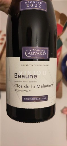 Bourgogne Beaune Domaine Cauvard Clos de la Maladière Monopole 2022