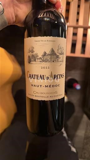 Bordeaux Haut-Médoc Château Arcins 2022