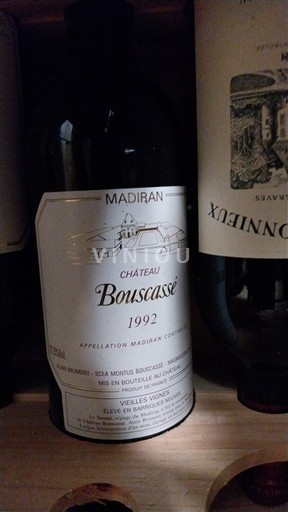 Sud-Vest Madiran Château Bouscassé Vieilles Vignes 1992