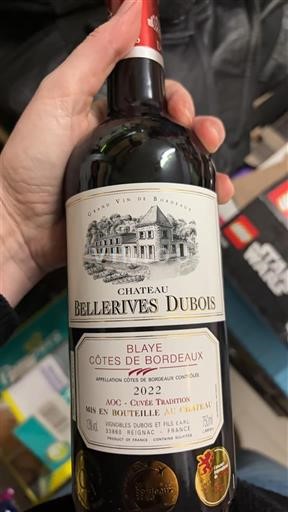 Burdeos Blaye-Côtes de Burdeos Château Bellerives Dubois Tradition 2022