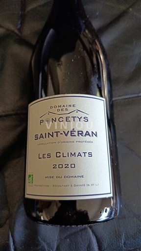Bourgogne Saint-Véran Domaine Des Poncetys Les Climats 2020