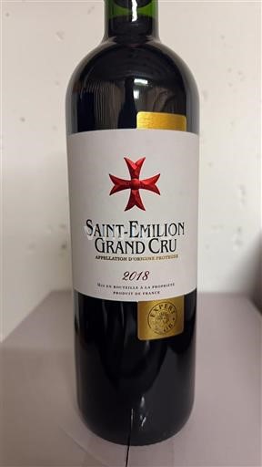 Bordeaux Saint-Émilion Grand Cru  2018