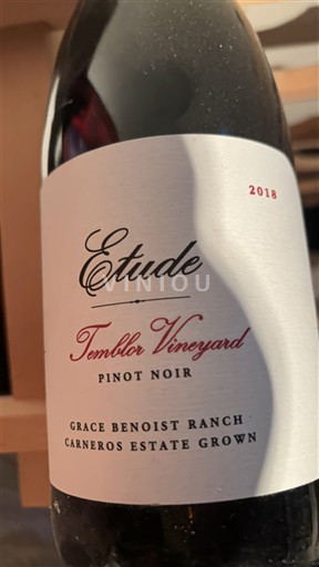 Kalifornijske AVA Los Carneros Etude Temblor Vineyard 2018