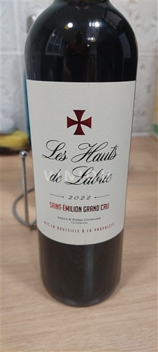 Bordeaux Saint-Émilion Grand Cru Grand Cru Les Hauts de Labie 2022