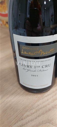 Bourgogne Givry Premier Cru Domaine Laurent Mouton Les Grandes Vignes 2021