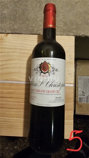 Bordeaux Saint-Émilion Grand Cru Grand Cru Château St-Christophe 2013