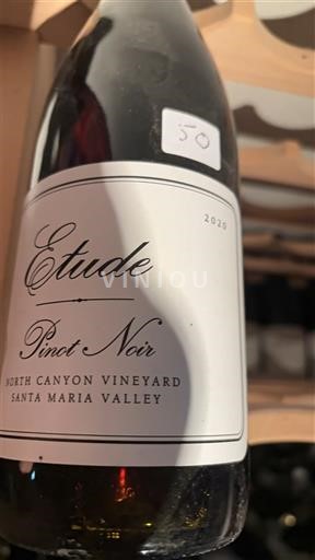 Kalifornijske AVA Dolina Santa Maria Etude North Canyon Vineyard 2020