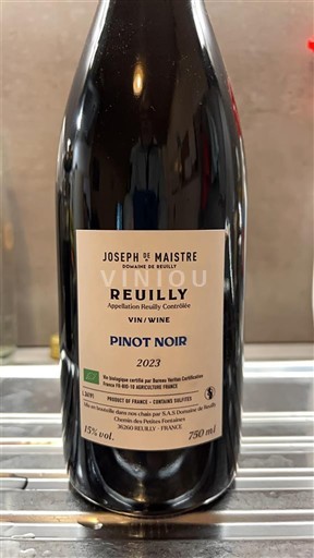 Vina Rouge sec Joseph de Maistre 2023 Francija Dolina Loare Reuilly AOC