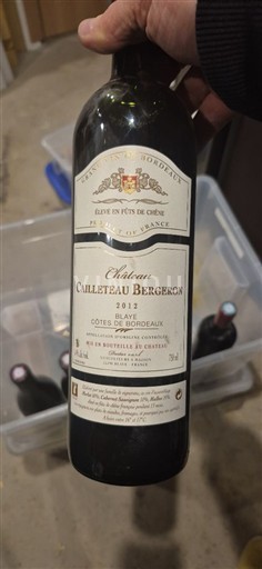 Bordeaux Côtes-de-Bordeaux Château Cailleteau Bergeron 2012