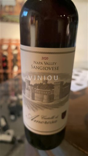 Kalifornialaiset AVA:t Napa Valley Castello di Amorosa sangiovese 2020