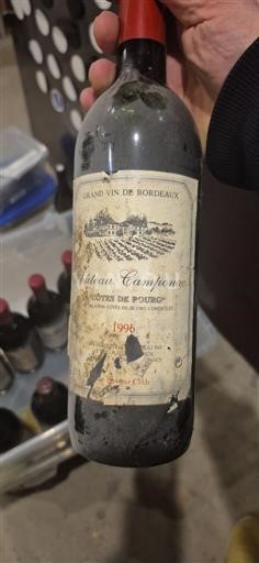 Burdeos Côtes-de-bourg Château Camponac 1996