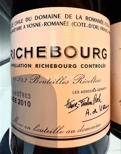 Borgogna Richebourg Grand Cru Domaine La Romanée-Conti 2010
