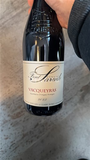 Vallée du Rhône Vacqueyras Domaine Font Sarade 2023