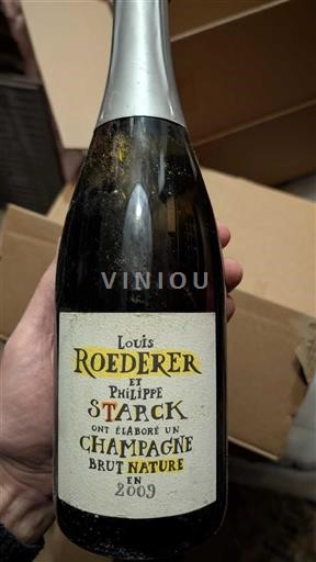 Vinhos Espumantes Blanc brut-nature Brut Nature Philippe Starck Louis Roederer 2009 França Champanhe AOC